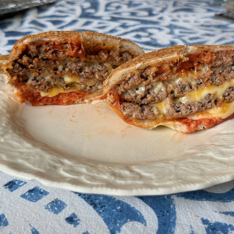 [Upcoming] UFO Triple Smash burger, with Emmental and Cheddar